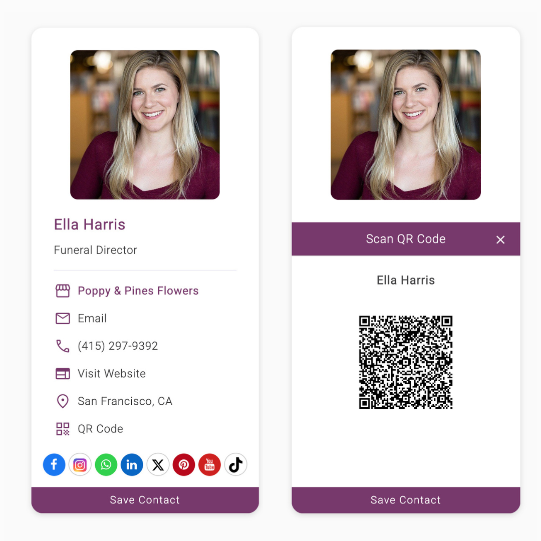 Memoria Digital Business Card preview