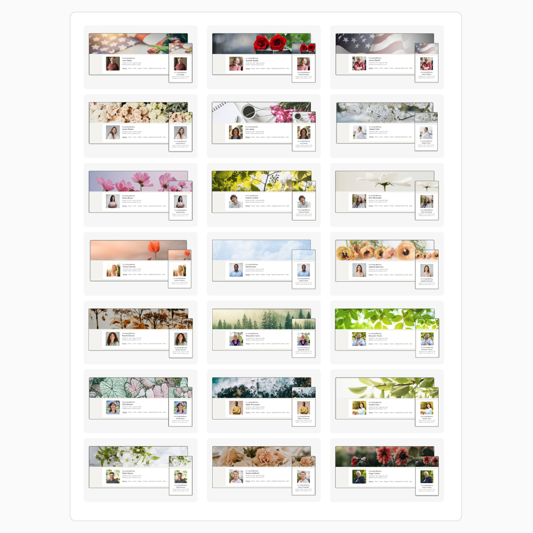 Memoria Page Designs Preview