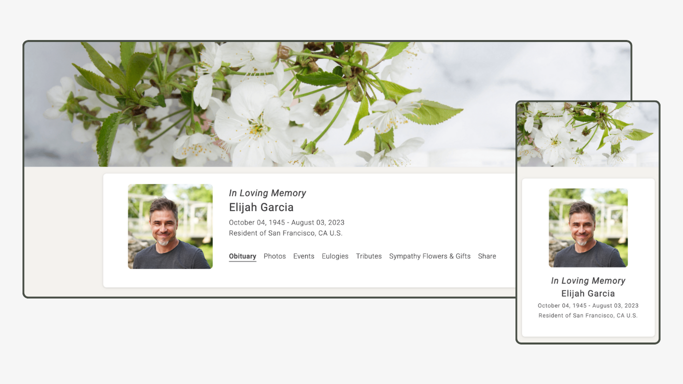 Memoria Page Design 20