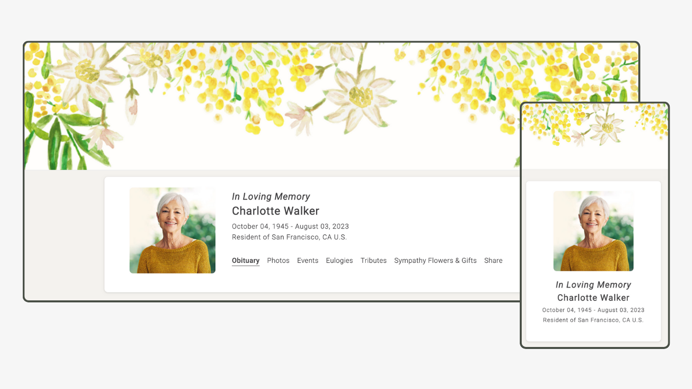 Memoria Page Design 23