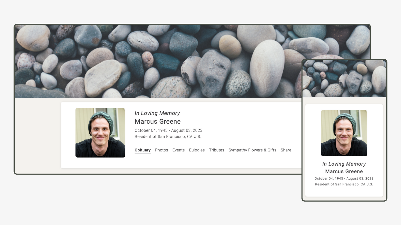 Memoria Page Design 40