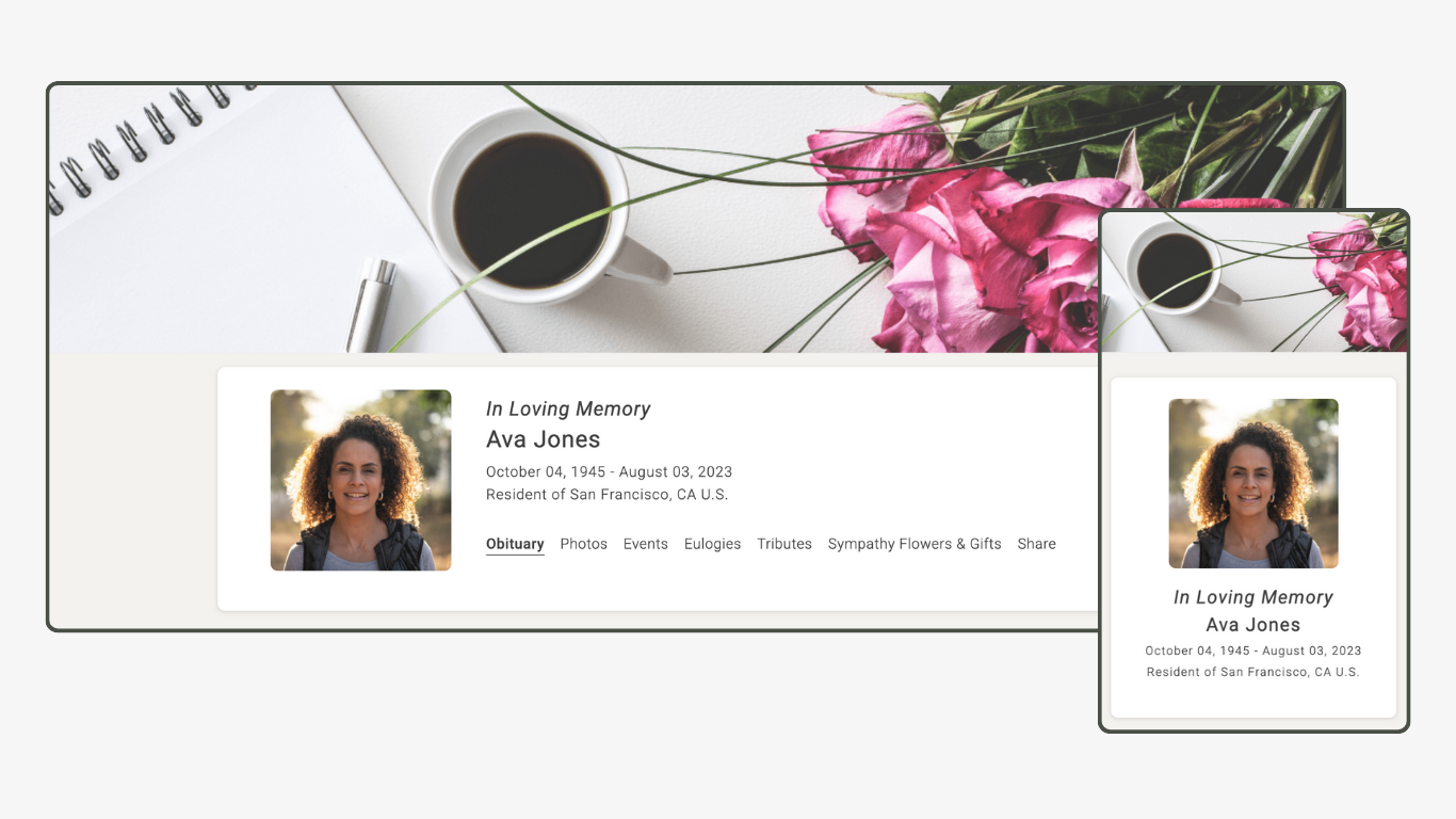 Memoria Page Design 5