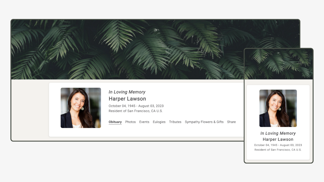 Memoria Page Design 55