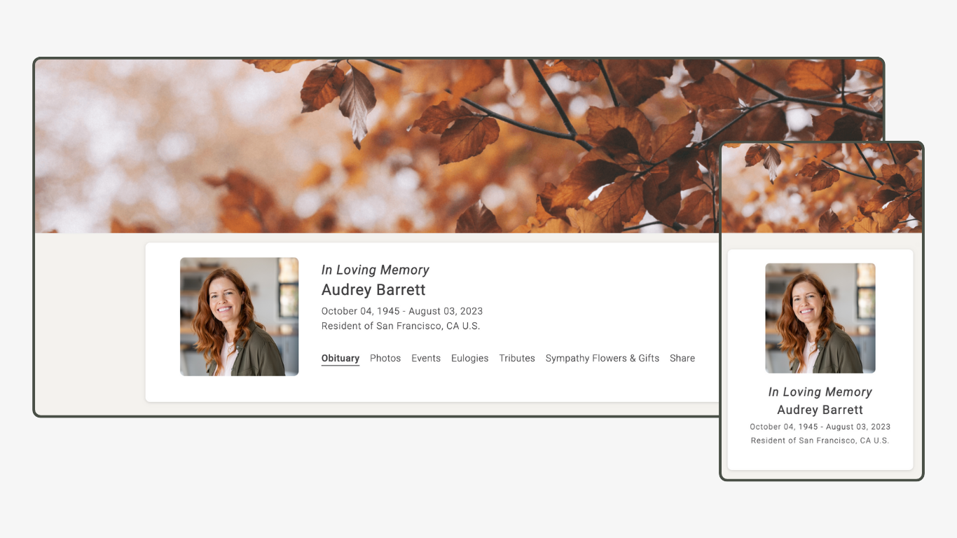 Memoria Page Design 64