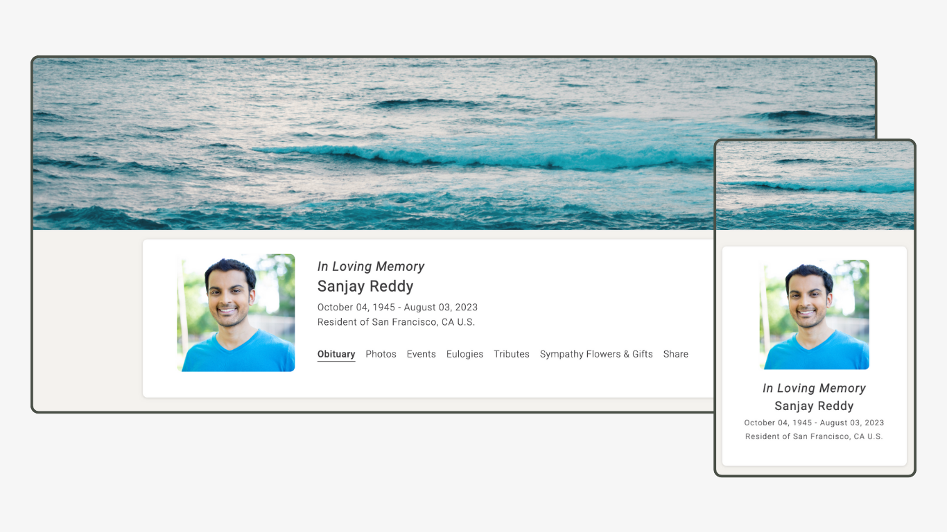 Memoria Page Design 66