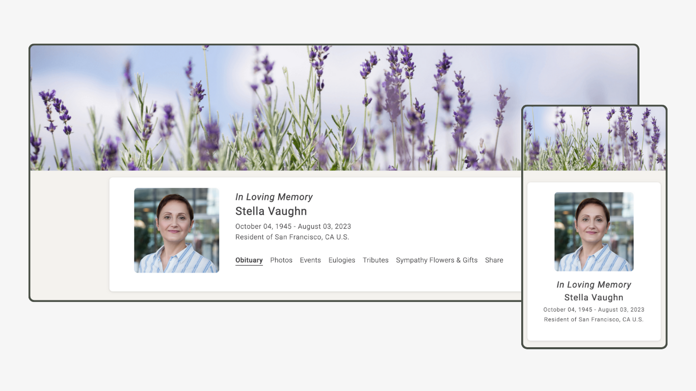 Memoria Page Design 74