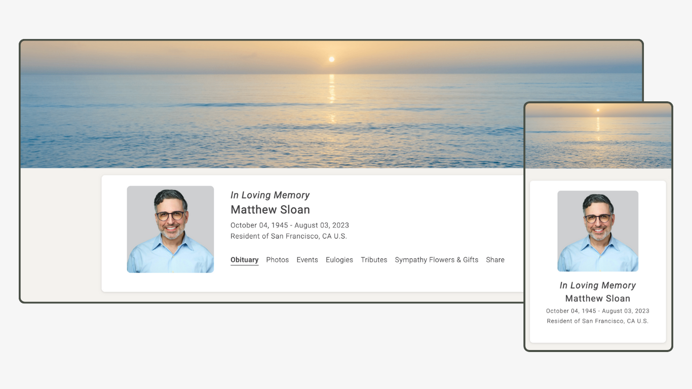 Memoria Page Design 76
