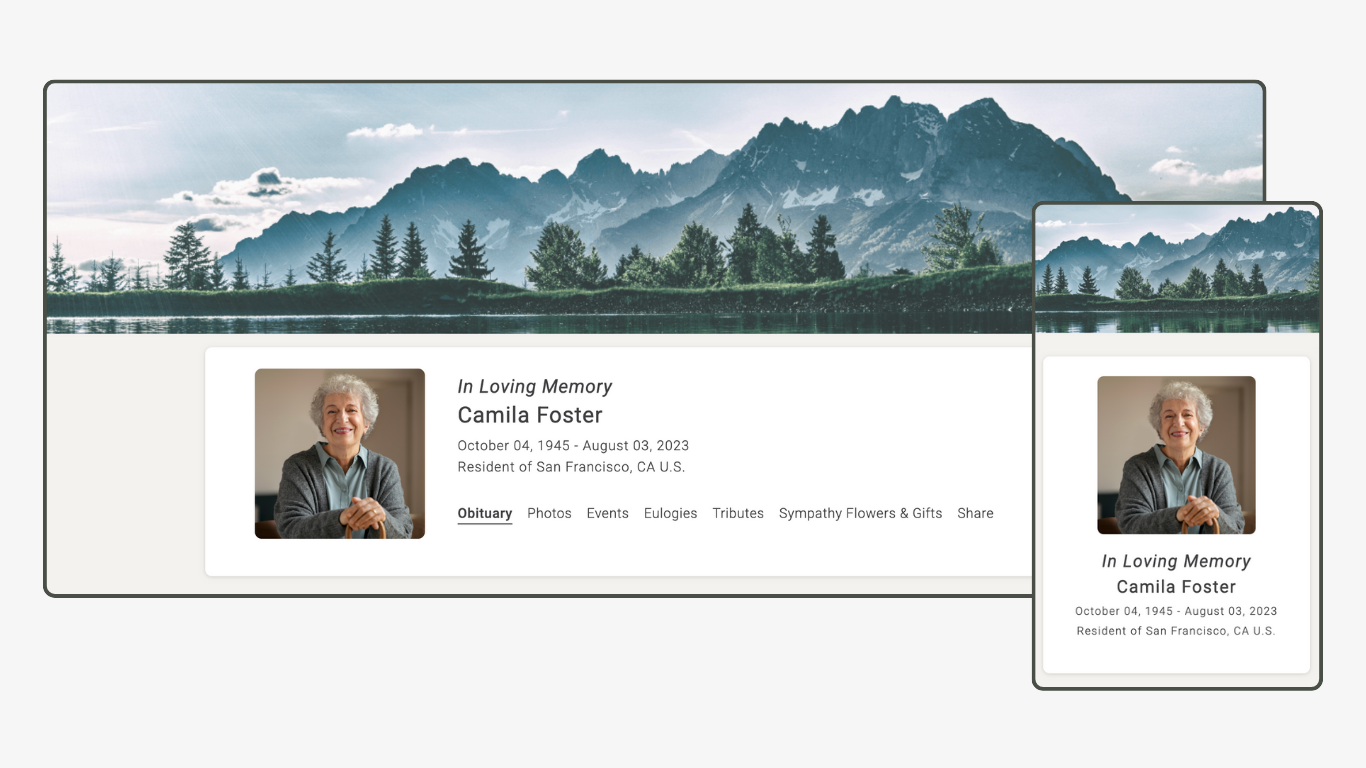 Memoria Page Design 83