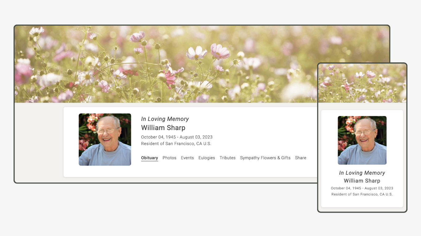Memoria Page Design 84